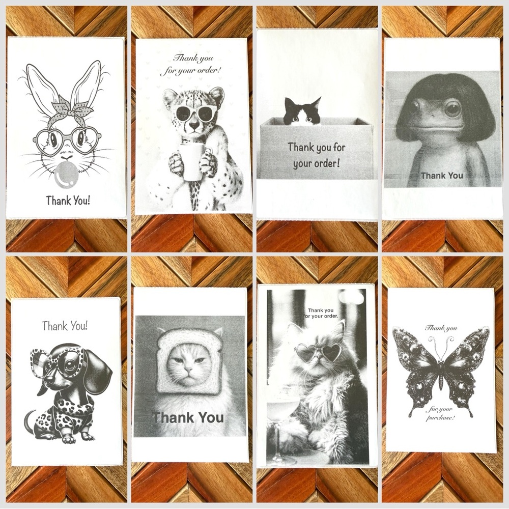 Thank You Sticker Bundle You Pick a Set 50 - Picture 4 of 13